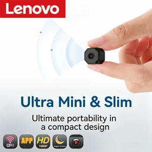 Lenovo 4K 무선 카메라, 감시용 보안 미니 비디오 카메라, 야간 투시 기능, 움직임 감지 기능, 미니 카메라, 스마트 홈용 모니터