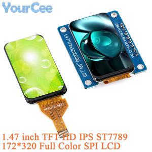 1.47인치 TFT 디스플레이 HD IPS 8핀 LCD 모듈 172x320 1.47인치 ST7789 드라이버 시리얼 포트 SPI 172*320 풀컬러 스크린 12핀/8핀