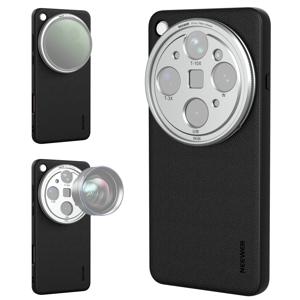 NEEWER OPPO FIND X9 ULTRA용 보호 폰 케이스 케이지, TPU + PC 가죽 커버 (17mm 렌즈 마운트 및 67mm 필터 어댑터 포함)