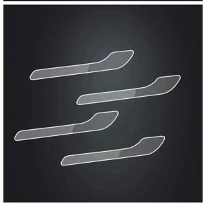 4개입 자동차 도어 핸들 보호 스티커, 테슬라 모델 3 모델 Y용 스크래치 방지 도어 핸들 커버 가드 도어 핸들 랩 키트