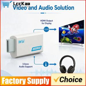 PC HDTV 모니터 디스플레이용 3.5mm 잭 오디오 비디오 케이블 720P가 있는 Wii 콘솔 변환기용 풀 HD HDMI 호환 어댑터