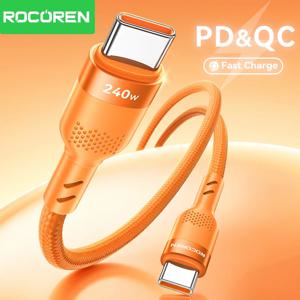 로코렌 240W Type-C to USB 고속 충전 케이블, 100W PD3.1 USB-C 고속 충전 데이터 케이블 (아이폰, 맥북, 애플 아이패드용)