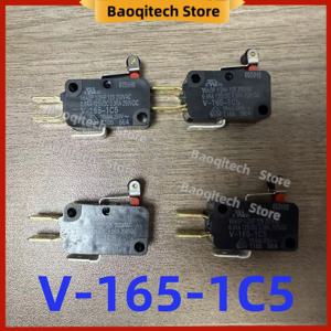 새 제품 정품 마이크로 스위치 V-165-1C5 트래블 리미트 스위치 버튼 마이크로 스위치 V-165-1C5 16A 250V 오리지널 OMRON용