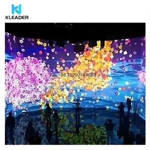 Wmwmnu 3D 몰입형 프로젝터 - 인터랙티브 프로젝션 게임, 360도 케이브 아트룸, 증강현실 매핑 스크린 이벤트용