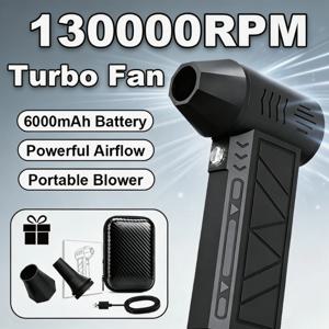 130000RPM 고속 터보 제트 팬 충전식 전기 에어 더스터 압축 공기 블로어 먼지 및 눈 제거용 화면 디스플레이