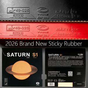 YINHE SATURN S1 탁구 고무 끈적한 탁구 고무 시트(중간 밀도 스폰지 포함) 2026 신제품