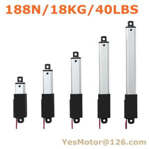 고품질 6V 12V 24V DC 마이크로 새로운 선형 액추에이터 DC 모터 30/50/75mm 100mm 150mm 스트로크 맞춤형 188N 힘 무료 배송
