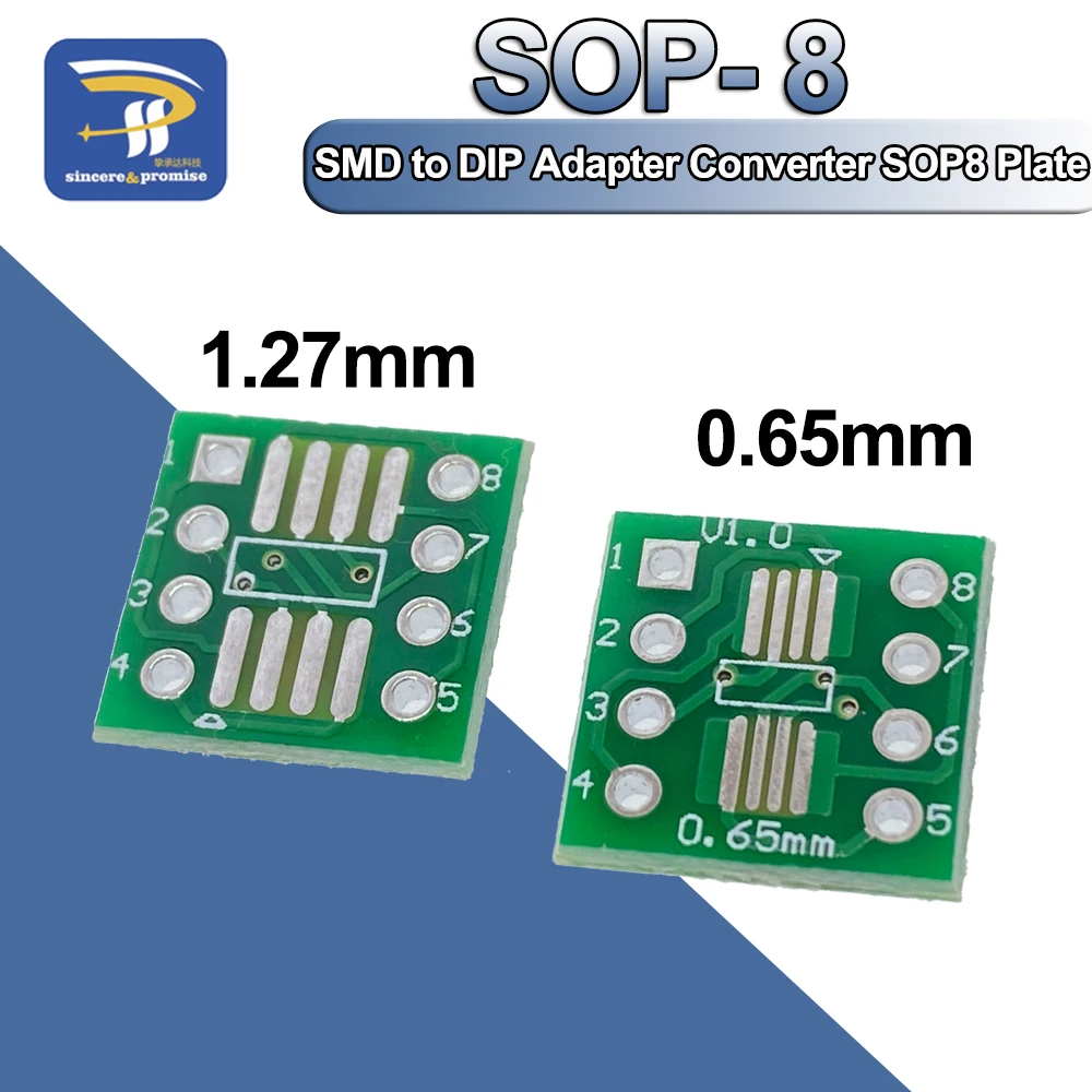 20/50/100pcs SMD-DIP 어댑터 변환기 SOP8 SSOP8 TSSOP8 어댑터 보드 모듈 어댑터 플레이트 0.65mm 1.27mm