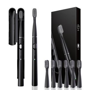 전동 칫솔 파인 브랜치 소닉 칫솔 중공 컵 모터 홈 여행 칫솔 IPX7 방수 전동 브러시