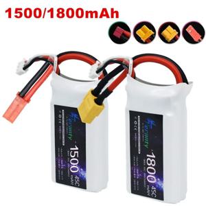 7.4V LIPO 배터리 2s 1500MAH 1800mah 45C 배터리 RC 드론 헬리콥터 자동차 FPV 보트 부품 T JST XT30 XT60 플러그