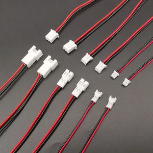 미니 소형 JST 1.25mm, PH 2.0mm, XH 2.54mm 피치, 암수 플러그 커넥터, 와이어 케이블 소켓 포함, 2 핀