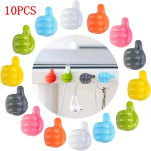 10Pcs 엄지 미니 케이블 주최자 실리콘 USB 관리 클립 이어폰 마우스 보빈 와인 더에 대 한 데스크탑 와이어 관리자 코드 홀더