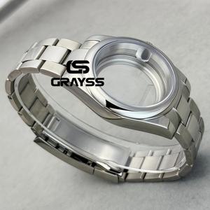 라운드 엣지 36MM/39MM DJ 시계 케이스 NH34 NH35 NH36 무브먼트 호환 사파이어 200m 방수 폴리싱 오이스터 스트랩 316L 스틸