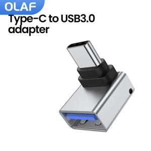 올라프 90 °   각도 유형 C-USB 3.0 어댑터 USB 여성 유형 c 남성 고속 충전 adadpter Xiaomi 노트북 PC U 디스크 용 OTG USB C