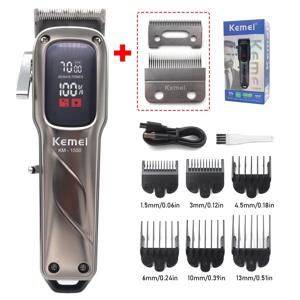 KEMEI 머리 가위 Km-1550 Km-2284 디자인 헤어 트리머 상업용 가위 용 전문 전기 조각 헤어 살롱 클리퍼