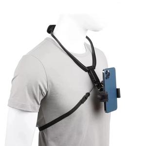 핸즈프리 웨어러블 목걸이형 휴대폰 거치대, 아이폰, 삼성, 고프로, DJI 스탠드용 생활 녹화 첫 번째 시선
