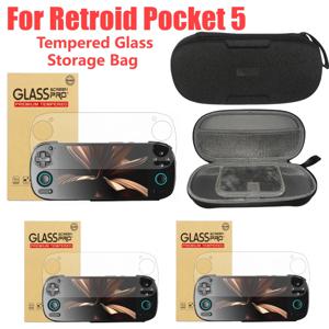 Retroid Pocket 5 게임 콘솔용 1-2팩 화면 보호기 Retroid Pocket G2 액세서리용 긁힘 방지 HD 강화 유리