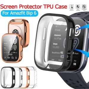 Amazfit Bip 6 풀 커버리지 커버 용 TPU 시계 케이스 Huami Amazfit Bip6 Smartwatch 액세서리 용 스크래치 방지 화면 보호기