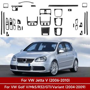폭스바겐 제타 V 골프 V MK5 R32 GTI 플러스 바리안트용, 자동차 센터 콘솔 기어 시프터 패널, 사이드 에어 아웃렛 카본 파이버 트림 스티커