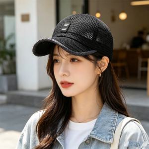 여름 야구 모자 UV 차단 햇빛 가리개 모자 통기성 메쉬 야외 하이킹 낚시 모자 조절 가능한 스냅백 햇빛 가리개 모자