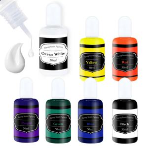 1개 30ml / 1.01oz 에폭시 수지 컬러 페이스트 – 7색 수지 색소 페이스트, DIY 예술 및 공예 제작에 이상적