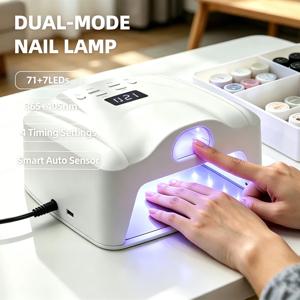 2 in 1 네일 램프 싱글 토우 싱글 핑거 젤 네일 경화 램프 풀 핸드 빠른 건조 LED 라이트 네일 드라이어 자동 센서 듀얼 램프