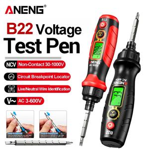ANENG B22 비접촉식 전압 감지 펜 충전식 AC 전압 테스터 30~1000V 스마트 브레이크포인트 탐지기 표시기 전기 장비