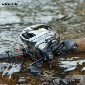 DEUKIO DC 바다 베이트캐스팅 낚시 릴 전자 브레이크 밴드 사운드 베이트캐스트 낚시 릴 마그네슘 합금 바디 7.2:1 8+1BB 릴