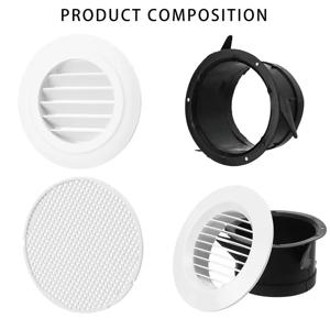 100/150mm 원형 덕트 환기 커버 다양한 형태 공기 통풍구 배출 밸브 그릴 공기 순환 통풍구 커버