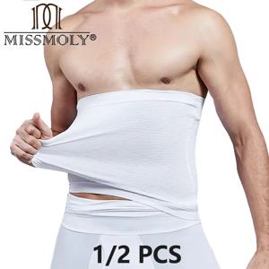 1/2 PCS 남자 바디 셰이퍼 슬리밍 허리 Cinchers 트레이너 벨트 배꼽 컨트롤 쉐이핑 위 밴드 복부 압축 Shapewear