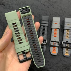 퀵핏 22mm 26mm 실리콘 스트랩 가민 피닉스 8프로 7 7X 6X 프로 5X 플러스 에픽스 젠2 엔듀로 3 2 소프트 워치밴드 릴리즈 브레이슬릿