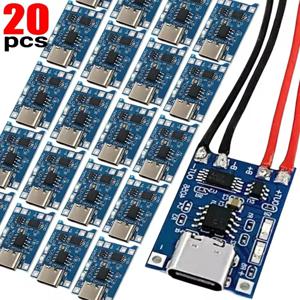 1-20Pcs Type-C/마이크로/미니 USB 5V 1A 18650 Tp4056 보호 기능이 있는 리튬 배터리 충전기 모듈 충전 보드 리튬 이온