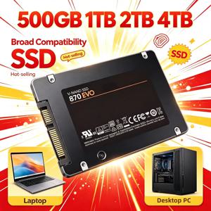 오리지널 500GB SATA3 25인치 내부 SSD 고속 솔리드 스테이트 디스크 870-EVO 데스크탑 마이크로컴퓨터 노트북 전문가용