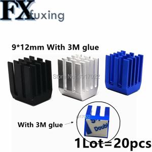 20P 9*9*12mm 알루미늄 냉각 방열판 칩 RAM 라디에이터 방열판 냉각기 Gdstime 알루미늄 미니 IC 칩셋 냉각 9x9x12mm 9*12