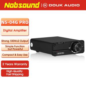 Nobsound NS-04G PRO 미니 디지털 파워 앰프, 하이파이 스테레오 2.0 채널, 클래스 D 홈 데스크탑 오디오 앰프, 100W + 100W