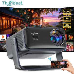 ThundeaL 4K 풀 HD 1080P 프로젝터 TD99W WiFi 3D 4K 비디오 영화 휴대용 빔 프로젝터 PK TD98 TD98W 홈 시어터 시네마