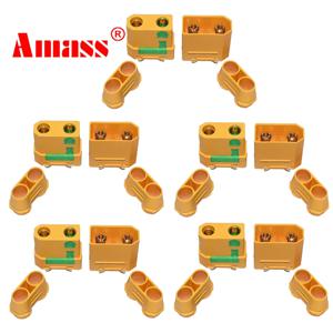 Amass XT90S 커넥터 xt90s 안티 스파크 XT90S XT90-S 배터리 ESC 및 RC 자동차 트럭 용 충전기 리드 용 남성 여성 모터 어댑터