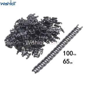 100PCS 기술 부품 3711 14696 MOC 빌딩 블록 용 링크 체인 벽돌 기어 탱크 트랙 트레드 오토바이 기차 어린이 장난감