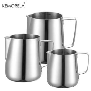 350/600/900ml 우유 크리머 Frothing 투수 스케일 스테인레스 스틸 커피 컵 주전자 라떼 에스프레소 김이 나는 카푸치노 컵