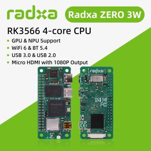 Radxa ZERO 3W RK3566 4코어 CPU SBC, GPU, NPU, 1080P 출력 지원 HDMI, WiFi 6 및 BT 5.4 탑재, 싱글 보드 컴퓨터