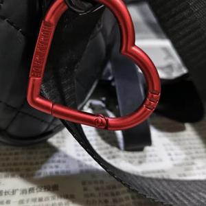 러브 하트 레터 카라비너 키체인 휴대용 DIY 오픈 메탈 버클 연결 훅 액세서리