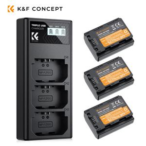 K&F Concept NP-FZ100 카메라 배터리 충전기 2280mAh 소니 A7iii A7iv ZV-E1 FX30 A9 A6600 A6700 알파 9 알파 9S A9S A7R III용
