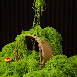 200g 영원한 생명 이끼 DIY 공예 잔디 인공 녹색 식물 홈 룸 정원 장식 미니 풍경 가짜 잔디 분재