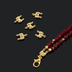 18K 금도금 2열 연결부품 황동 연결부품 쥬얼리 제작용 팔찌 액세서리 DIY 목걸이 부자재 도매
