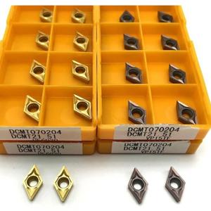 10pcs 1Box DCMT070204 UE6020 VP15TF US735 카바이드 공구 절삭 공구 DCMT 070204 터닝 인서트 절삭 인서트 커터
