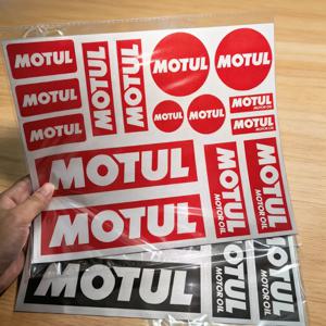 비닐 MOTUL 스티커 로고 오토바이 포크 탱크 헬멧 자전거 데칼 키트 (야마하 혼다 스즈키 가와사키 두카티 KTM 트라이엄프용)