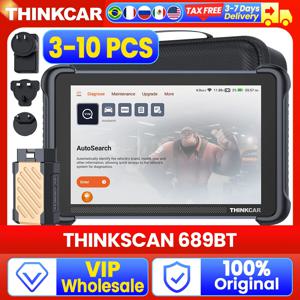 3-10개 THNKCAR THINKSCAN 689BT 자동차 키 프로그래머 전문 양방향 ECU 코딩 CANFD DOIP Obd2 스캐너