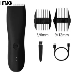 남성용 방수 바디 및 사타구니 트리머, 호일 블레이드가 있는 충전식 면도기, 피부 친화적인 정밀 그루밍 도구