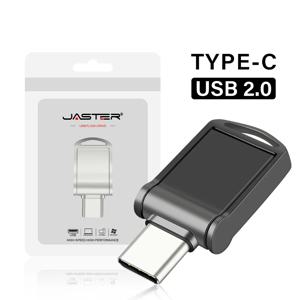 메탈 타입-C USB 플래시 드라이브 블랙 오피스 프로페셔널 메모리 스틱 128GB 64GB 32GB 16GB 8GB 실버 4GB 펜 드라이브