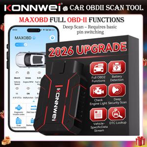 KONNWEI MAXOBD 블루투스 OBD2 스캐너 자동 엔진 코드 리더 자동차 진단 감지기 안드로이드 iOS 모든 OBDII 가솔린 차량 지원